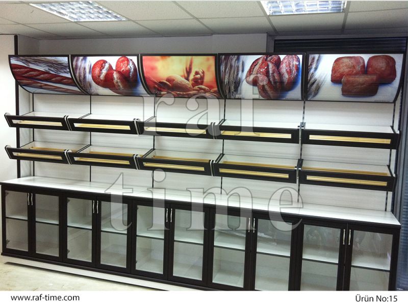 Ahşap Market Rafları